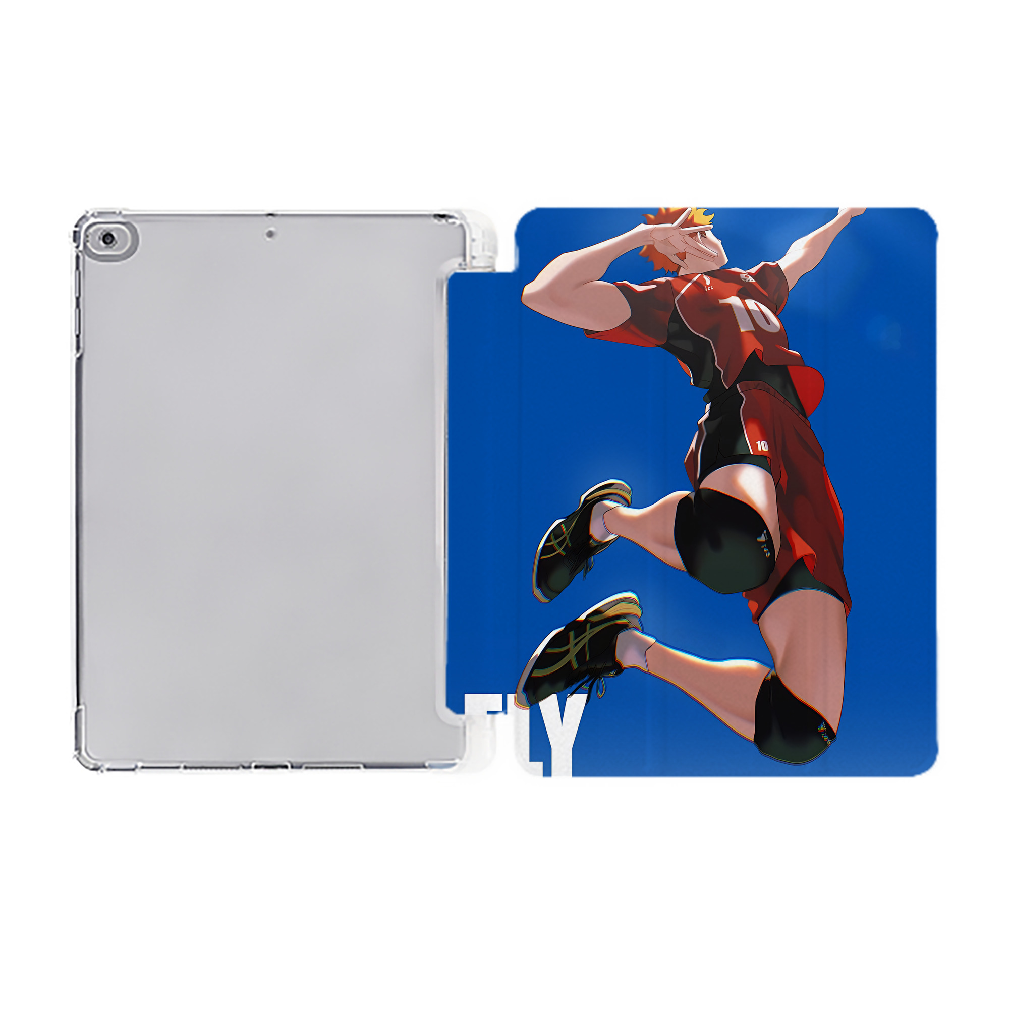 （画像用） ハイキュー!! Haikyu!! IPad ケース ペン収納付き 三つ折りスタンド PUレザー×シリコン 対応機種9.5/10.5/10.9インチ
